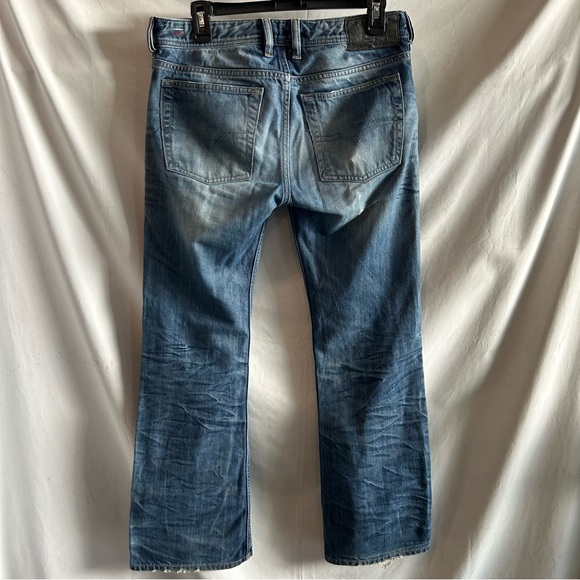 Diesel Jeans | Zathan Regular Bootcut | Distressed Button-Fly | Size 29 x 30 - Picture 4 of 16